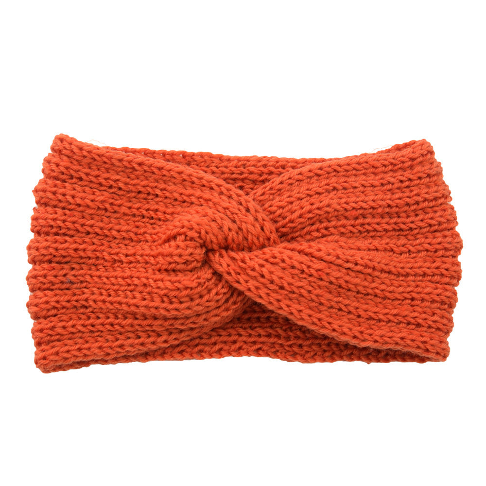 Knitted Cross Headband Ear Protection Braided Headband - Minihomy