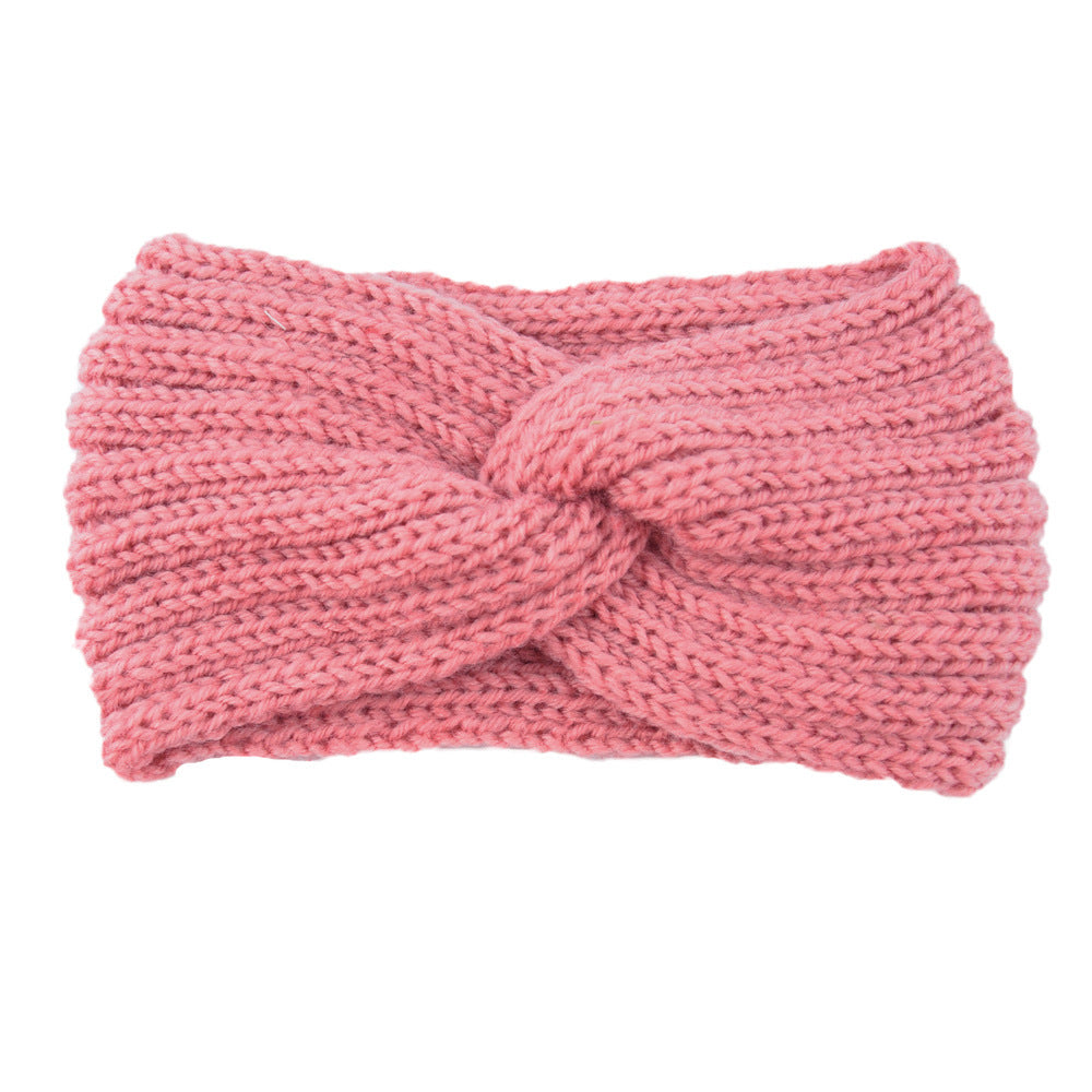 Knitted Cross Headband Ear Protection Braided Headband - Minihomy