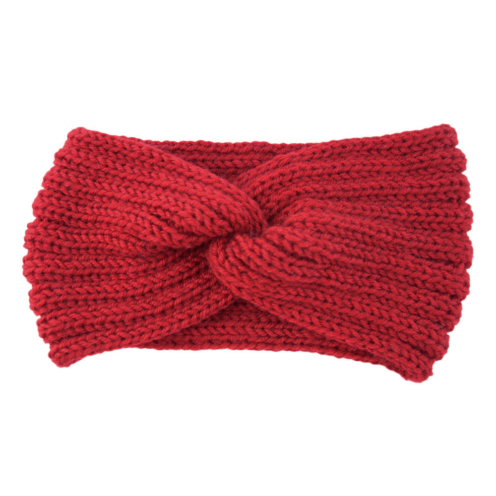 Knitted Cross Headband Ear Protection Braided Headband - Minihomy