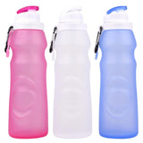 Multifunctional Silicone Sports Folding Water Bottle - Minihomy