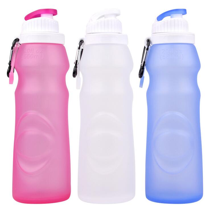 Multifunctional Silicone Sports Folding Water Bottle - Minihomy