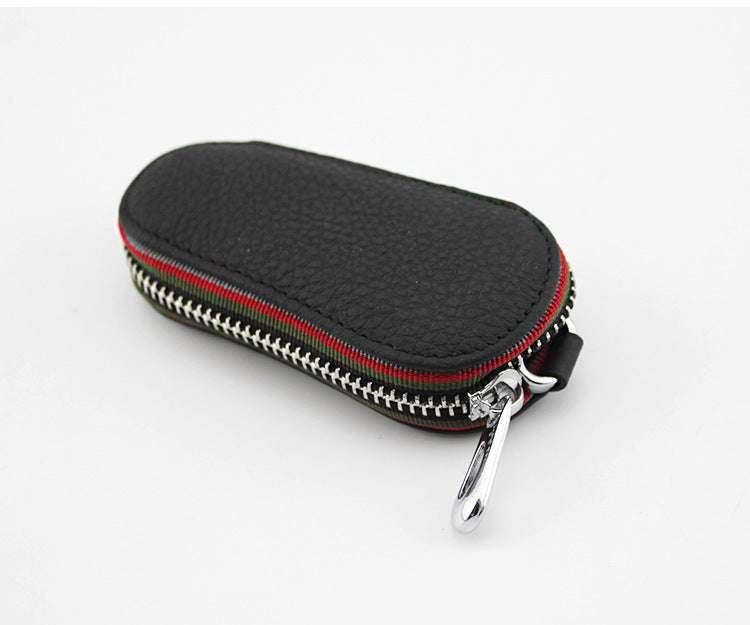 Car key bag universal leather zipper key pack - Minihomy