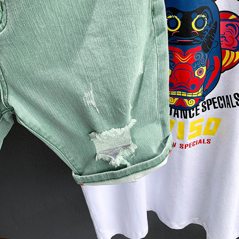 Ripped Denim Shorts for Kids