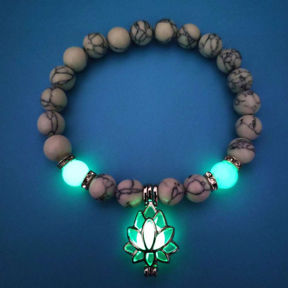 Energy Luminous Lotus Strand Bead Bracelet - Minihomy