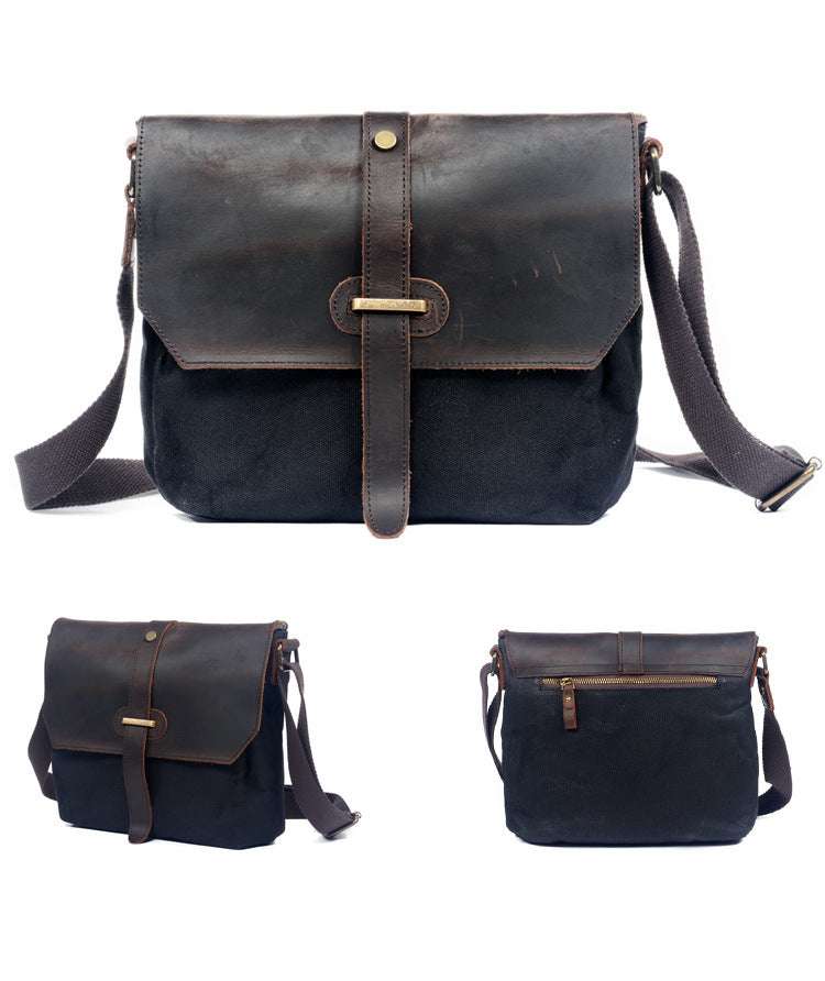 Men's canvas shoulder bag - Minihomy