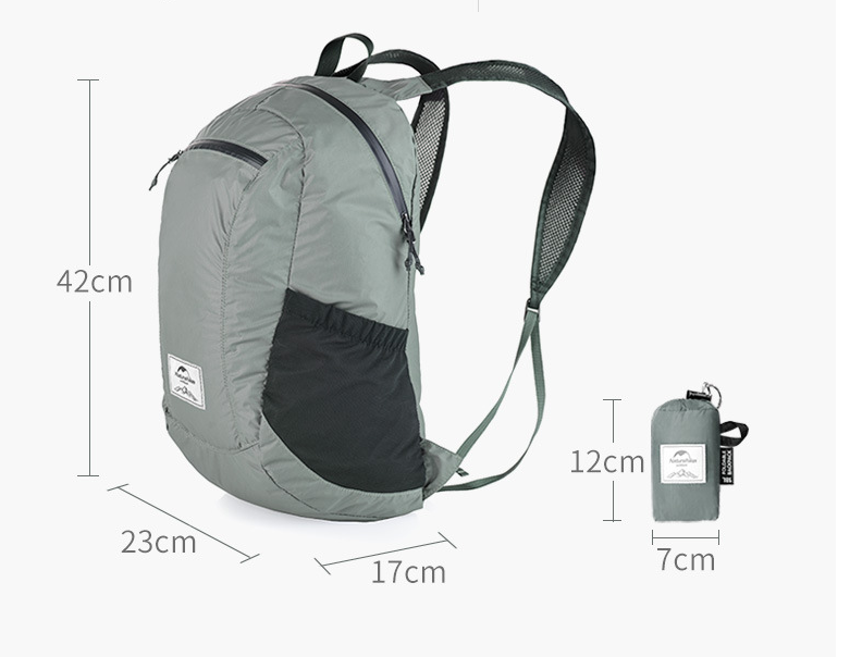 Folding backpack men and women hiking bag portable travel waterproof backpack - Minihomy