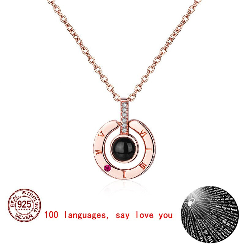 I love you projection necklace - Minihomy