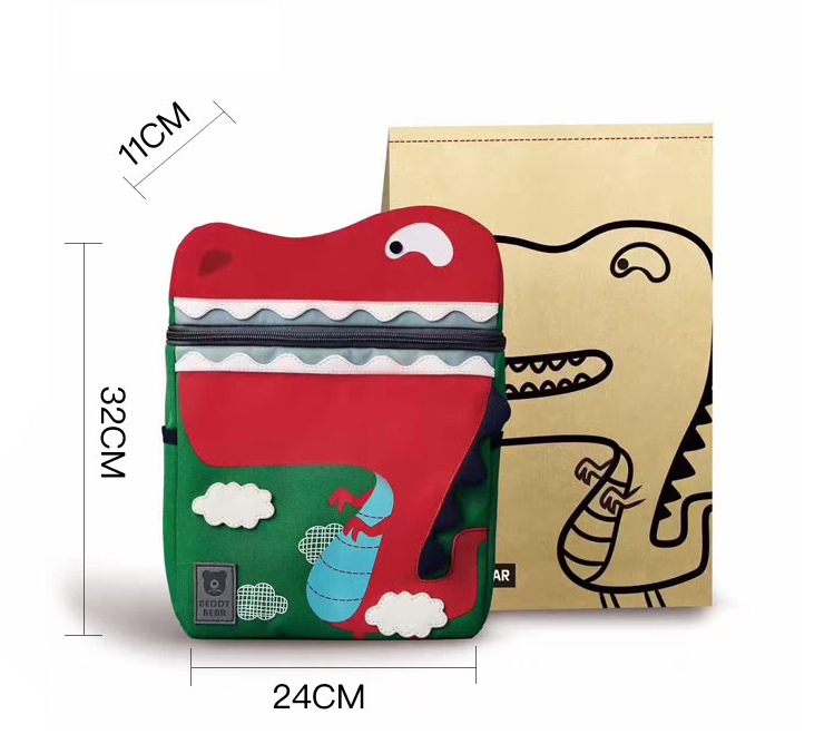 Children's kindergarten Oxford cloth shoulder bag Korean version of the dinosaur cartoon animal backpack - Minihomy