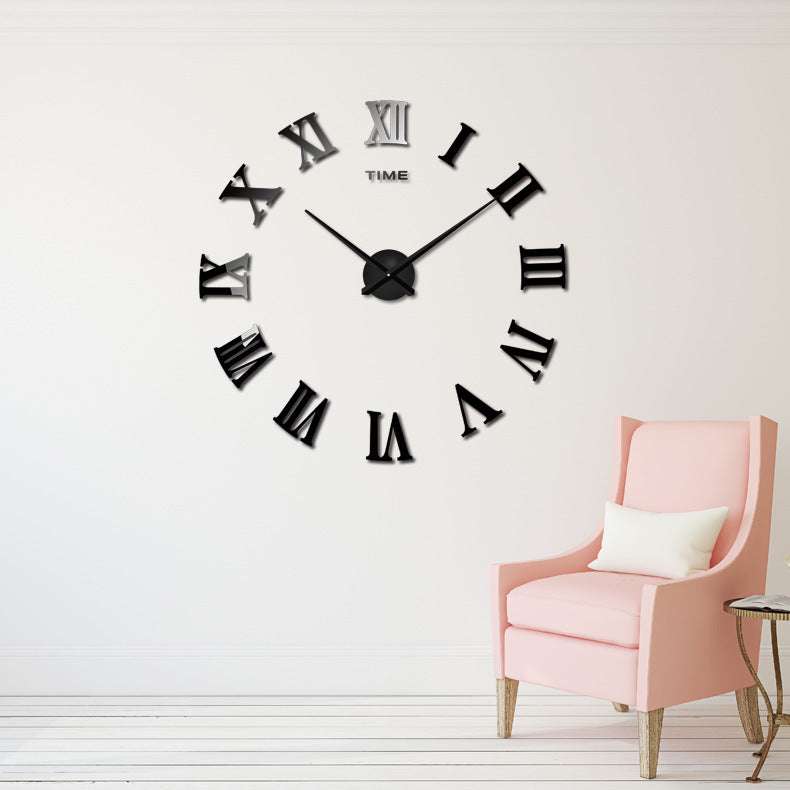 Creative Wall Mirror Clock - Modern Decor & Timepiece - Minihomy