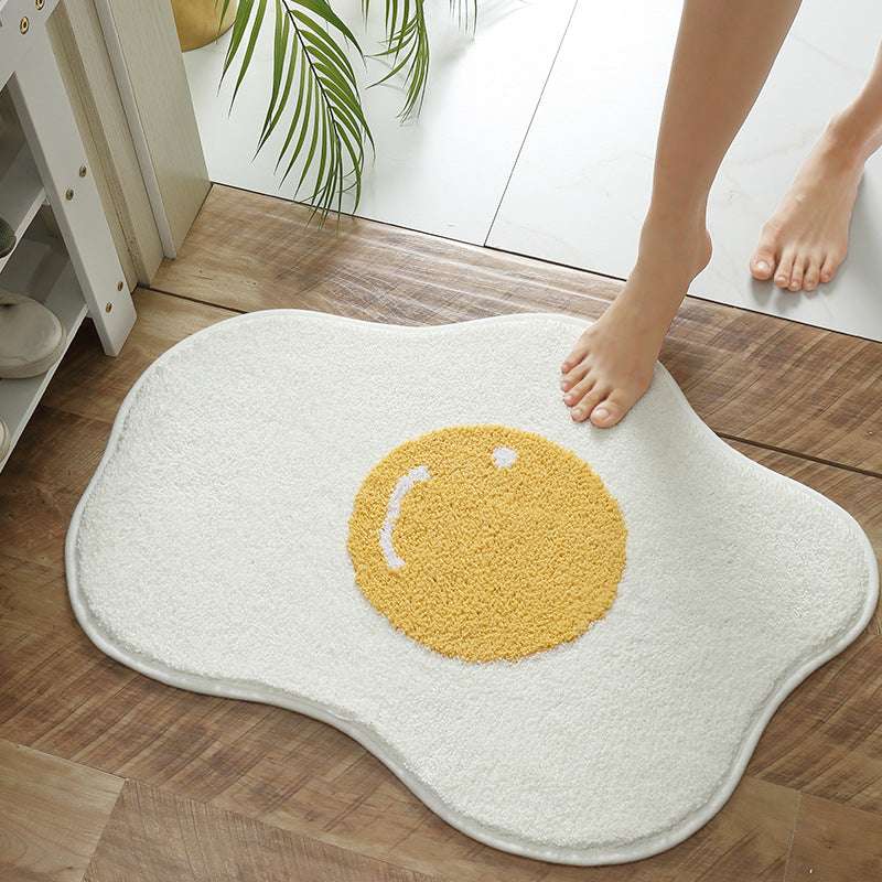 Funny Egg Entrance Carpet Hallway Bathroom Rug - Minihomy