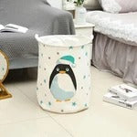 Large cartoon foldable Laundry Storage Basket Clothes Storage Bag Dirty Clothes Basket Kid Toy Organizer Sundries Storage Barrel - Minihomy