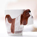 Festival gift Ceramic coffee milk tea mug 3D animal shape Hand painted Cow cup - Minihomy