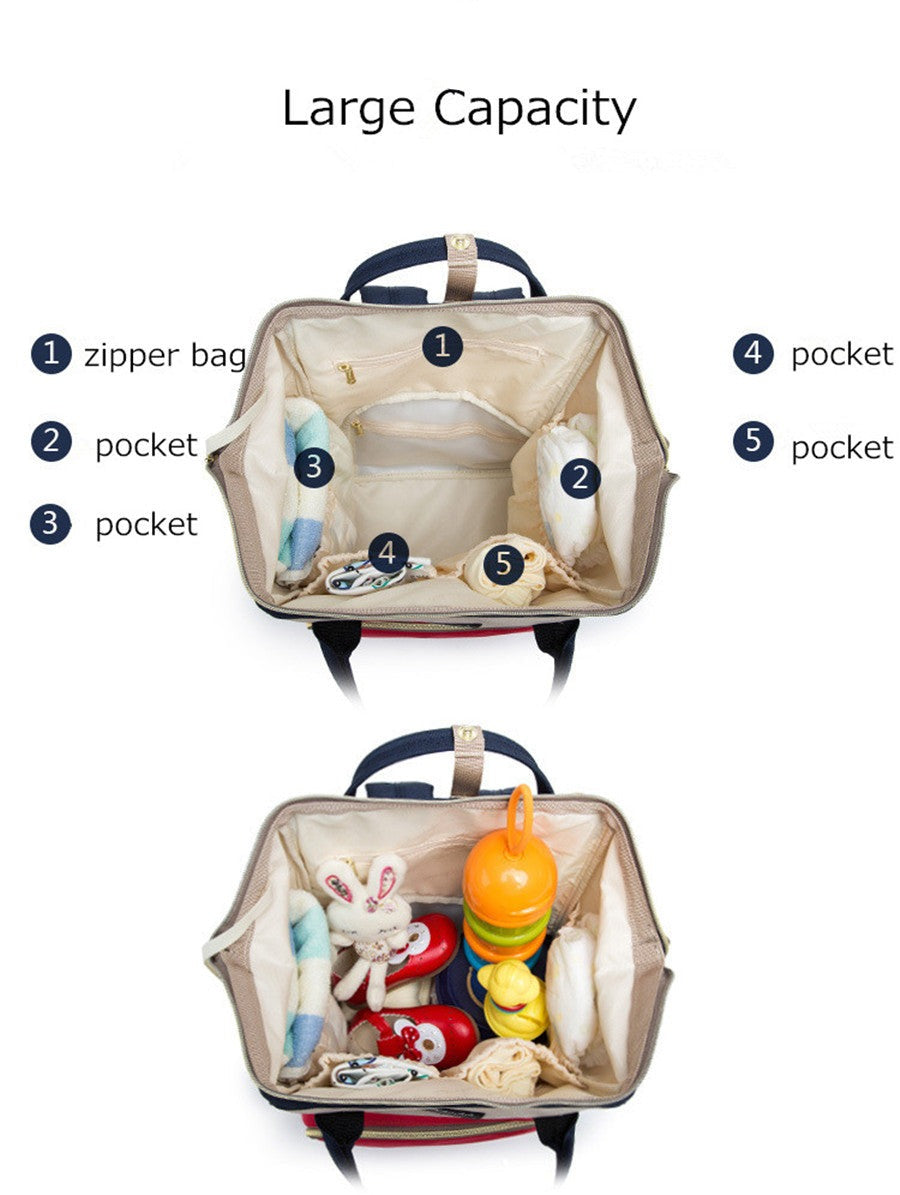 Mummy bag multi-function large capacity maternal and child package pregnant women bag mother backpack - Minihomy