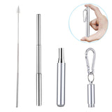 Telescopic colorful stainless steel straw