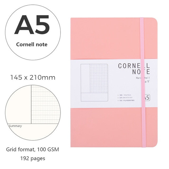 A5 soft leather simple college student bandage book - Minihomy