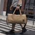 Men's canvas portable travel bag cylinder men's bag lightweight casual cross-border explosion Amazon wish - Minihomy