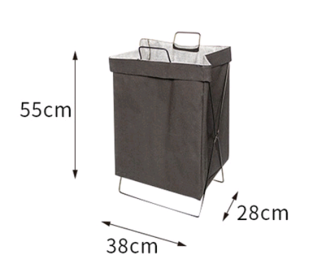 Foldable fabric hamper household bathroom clothes storage laundry large storage basket - Minihomy