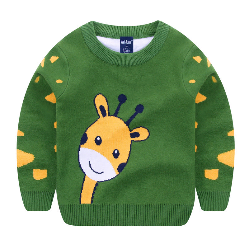 Dinosaur Sweater Children's Sweaters Boy Knit Sweater - Minihomy