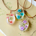 Dried Eternal Flower Specimens Necklaces - Minihomy