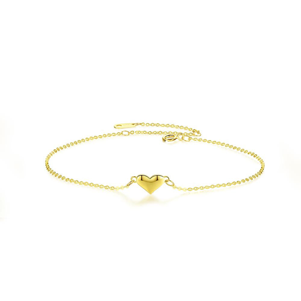 Simple 14k yellow gold ladies bracelet