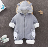 Newborn Snowsuit Boy Warm Romper Down Cotton Jackets - Minihomy