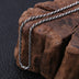 Men's Personality Thai Silver Vintage Necklace Fine Linen Rope Clavicle Chain - Minihomy