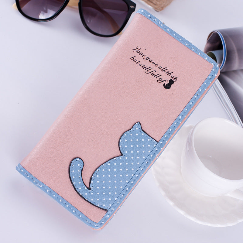 High Quality Cat Cartoon Creative Female Card Holder women's wallet - Minihomy