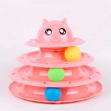 Cat toy turntable ball three-layer cat tower - Minihomy