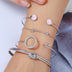 Personality knotted ring circle diamond arrow bracelet - Minihomy