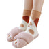 Autumn Winter Cat Claws Cute Thick Warm Sleeping Floor Socks - Minihomy