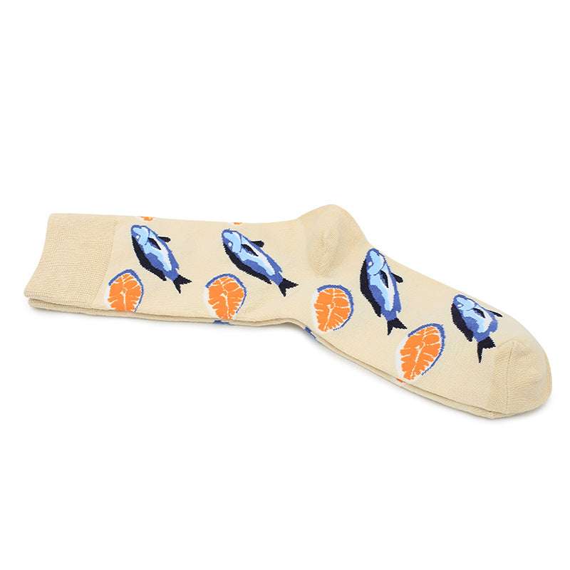 Food Seafood actic shrimp Squid Socks Women - Minihomy