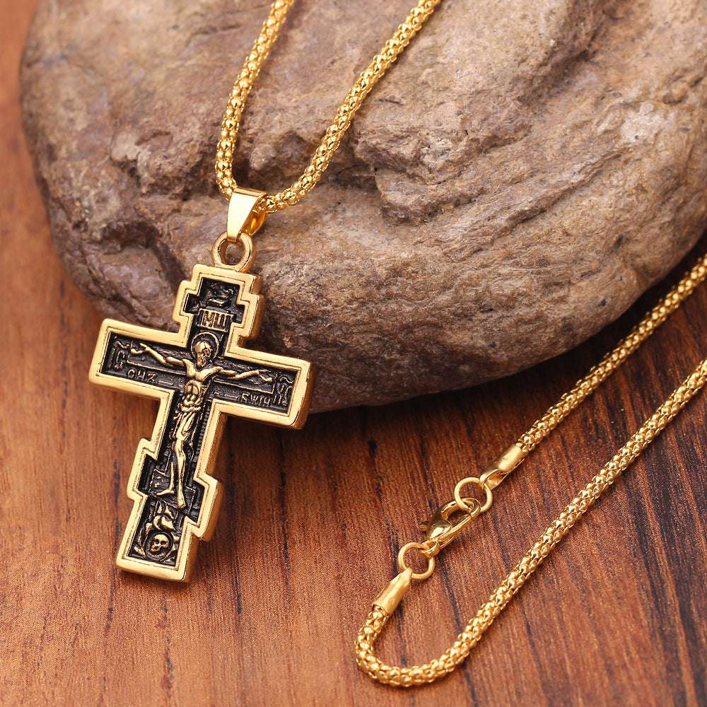 Cross Jesus Pendant Necklace - Minihomy