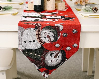 Christmas decorations knitting cloth table flag - Minihomy