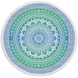 Round Printed Bath Towel Beach Towel Yoga Mat - Minihomy