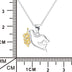 Peace Dove Pendant Gold Plated Necklace Female Micro Inlay - Minihomy