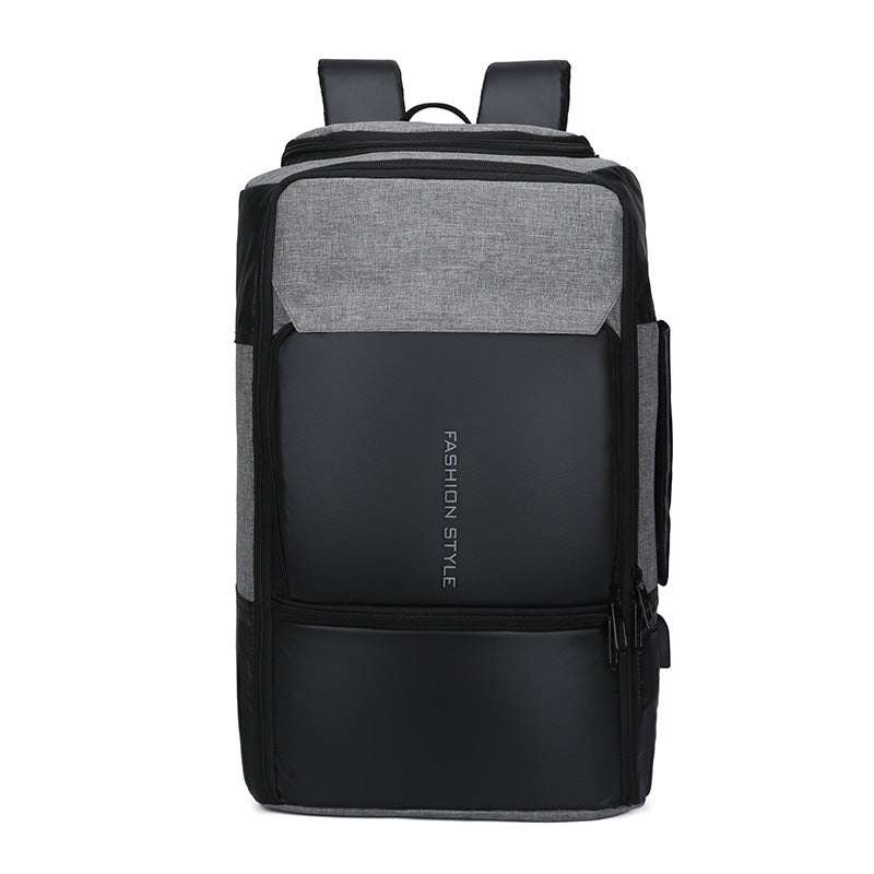 Business backpack men's school bag large capacity youth short-distance 17 inch travel bag - Minihomy