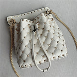 Rhombus Chain Bag Sheepskin Hand-held Diagonal Shoulder