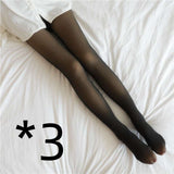 Fleece Lined Pantyhose Thermal Winter Tights - Minihomy