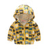 Hooded jacket with print pattern for kids - Minihomy