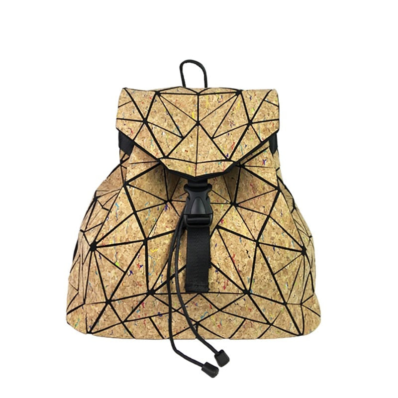 Original Natural Cork Backpack Women Wooden Vegan Bag Female Backpacks - Minihomy