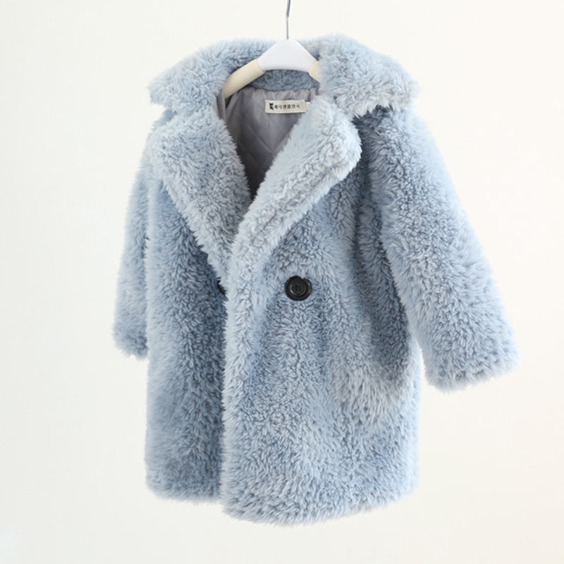 Big Kids Fur Coat for Autumn and Winter - Minihomy