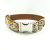 Golden christmas pet collar - Minihomy