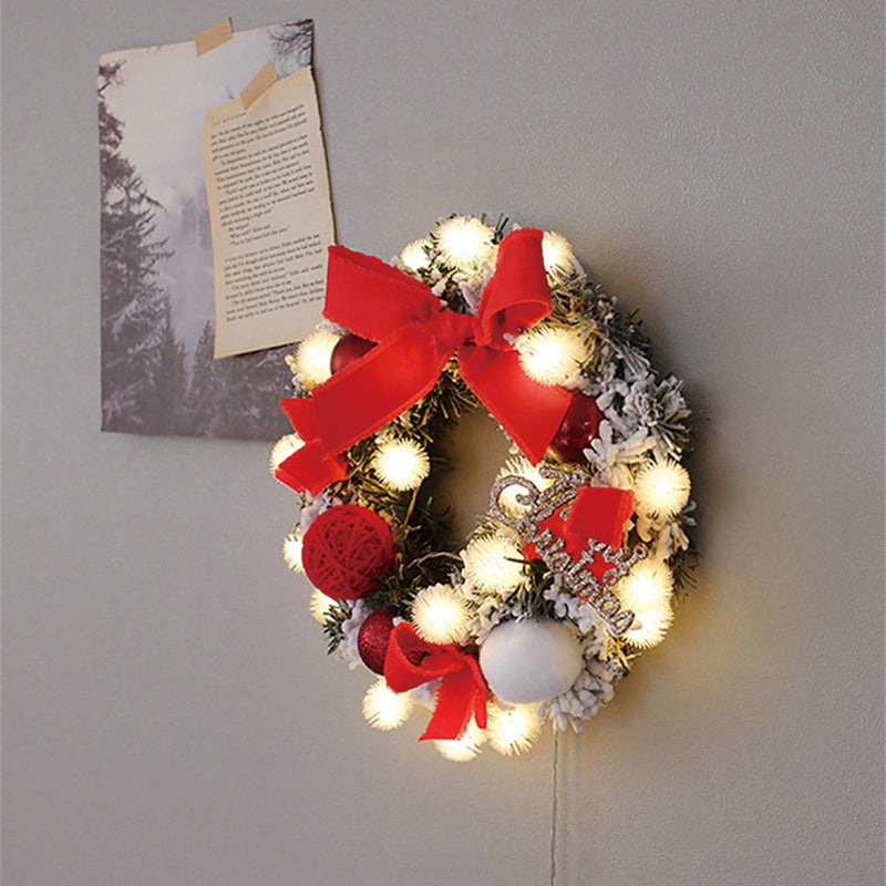 Multicolor Christmas Pendant LED Light String Wreath Package Decoration - Minihomy