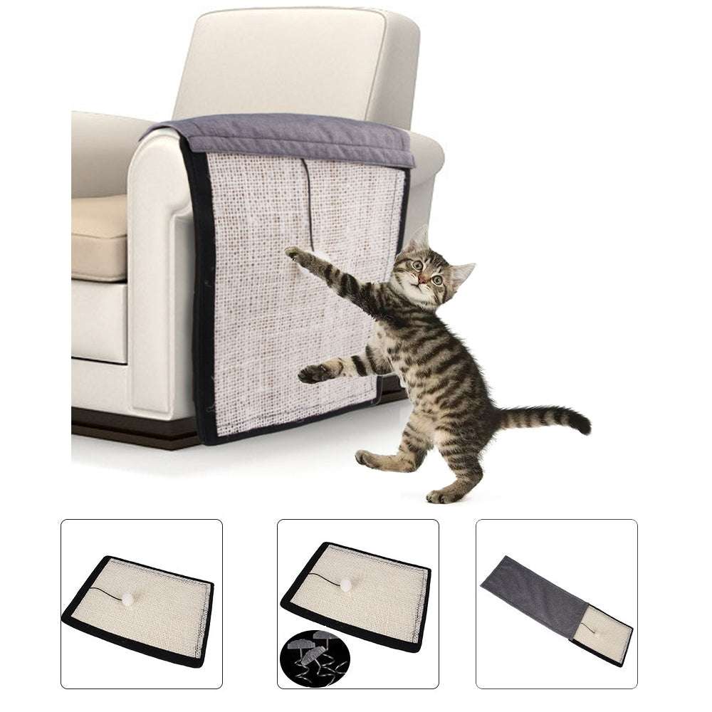 Cat scratch board sisal pad table sofa protection mat - Minihomy