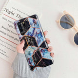 Electroplated marble mobile phone case - Minihomy