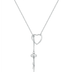 Female heart-shaped sterling silver necklace - Minihomy