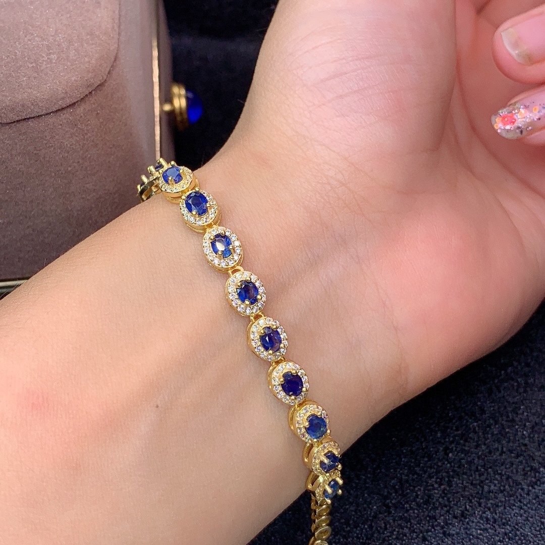 Natural Sri Lanka Sapphire Bracelet Crystals - Minihomy