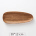 Acacia Wooden Tray Cake Tray Wooden Irregular Dinner Plate Homestay Hotel Set Plate - Minihomy