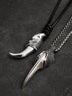 Harajuku Wind Dragon Claw Silver 925 Silver Pendant Trendy Domineering Necklace - Minihomy