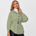 Macaron Solid Color Shirt Jacket - Minihomy